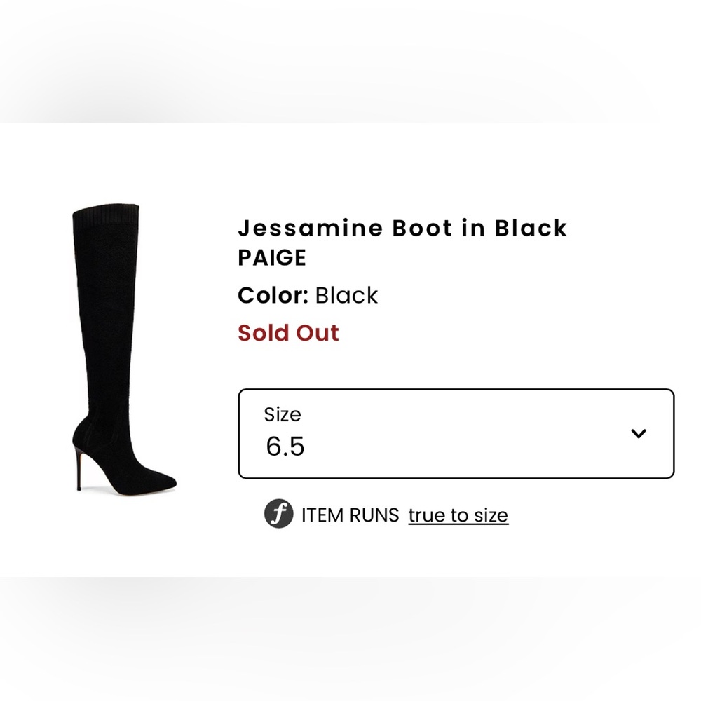 PAIGE Jessamine Over the Knee Boot , used but in very good condition - Picture 5 of 5
